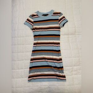 French Connection Striped T-Shirt Dress